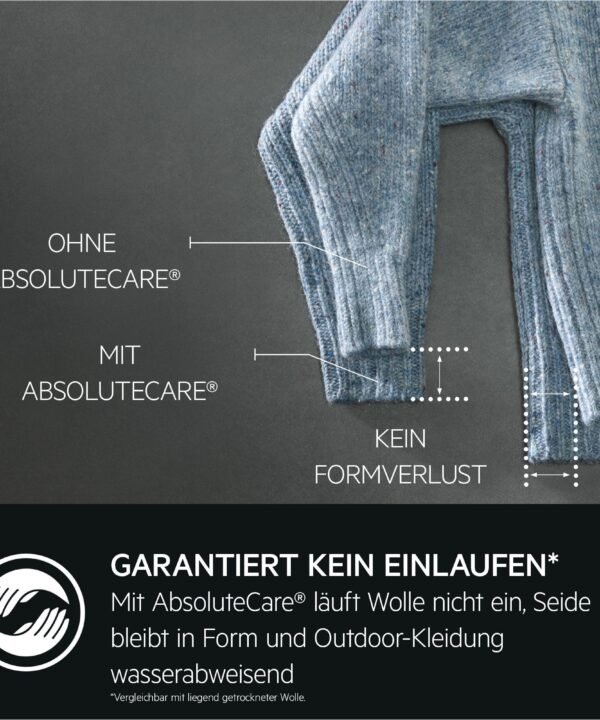 AEG Wärmepumpentrockner Serie 9000 TR9T75680, 3D-Scan-Restfeuchteermittlung, trocknet Wolle und Seide, 8 kg, 3D-Scan-Technologie-Restfeuchteermittlung, trocknet Wolle und Seide, Kondensationstrockner - Image 8