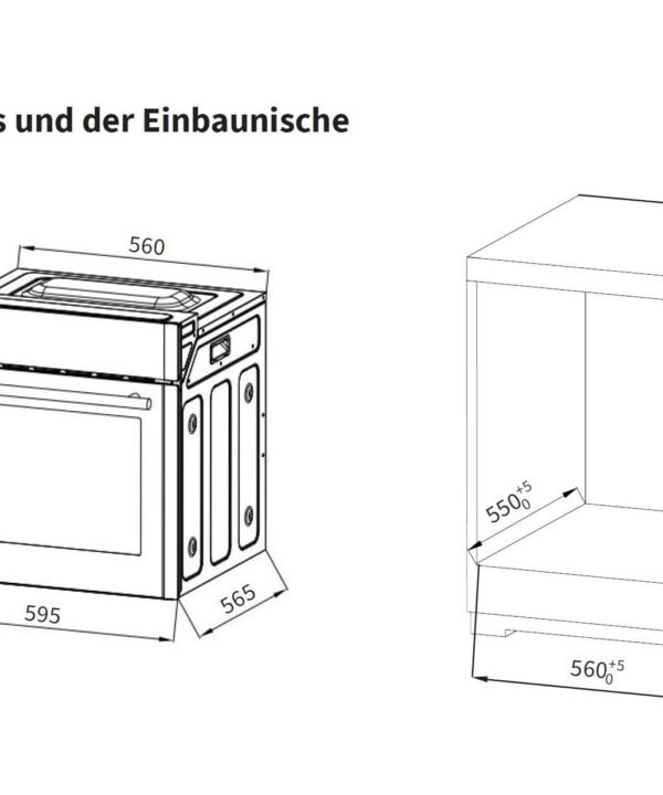 KKT KOLBE Backofen-Set Backofen und Kochfeld SET8313HCKK77RL, mit Teleskopauszug, DampfClean, 60 cm / Herdset / Einbauherd / Einbaubackofen / WIFI - Image 6