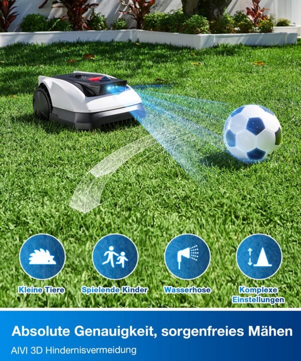 ECOVACS Rasenmähroboter GOAT O500 Panorama, bis 500 m² Rasenfläche, smart, ohne Begrenzungsdraht für max. 500m², -Mähen auf Knopfdruck - Image 6