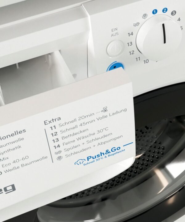 Privileg Waschmaschine PWFV X 1073 A, 10 kg, 1400 U/min, Dampf-Programme für Baumwolle und Hemden – glättet die Fasern - Image 11