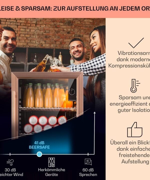 Klarstein Getränkekühlschrank HEA-Beersafe-XXL-c 10041893, 83 cm hoch, 47.5 cm breit, Bierkühlschrank Getränkekühlschrank Flaschenkühlschrank mit Glastür - Image 5