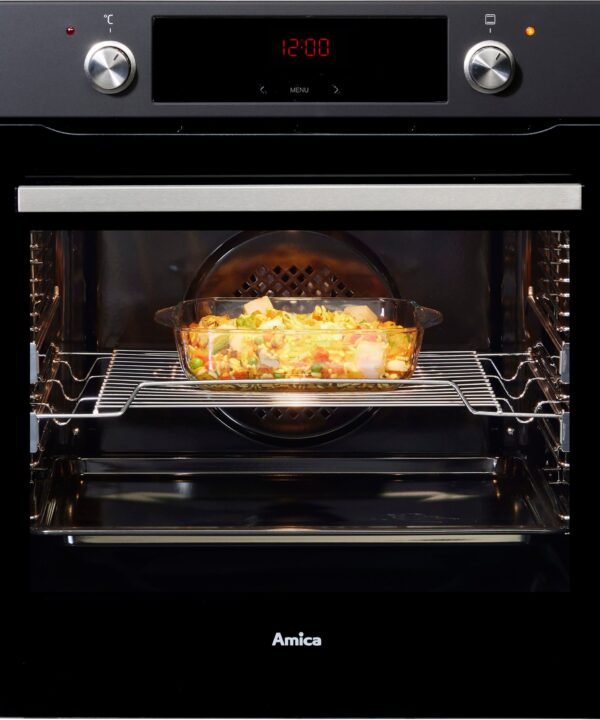 Amica Backofen-Set BOXC 954 000, mit 2-fach-Teleskopauszug, Simple Steam Reinigungsfunktion, Extra großer Ofen mit 2 Auszügen, Backbleche gleiten sicher heraus. - Image 4