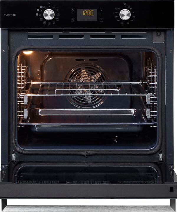 BAUKNECHT Backofen-Set BAKO STEAM PYRO, mit 2-fach-Teleskopauszug, Pyrolyse-Selbstreinigung, Dampffunktion, PowerHeißluft, Pizzafunktion, 2-fach-Teleskopauszug - Image 6