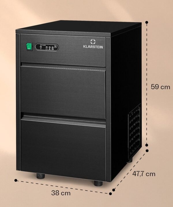Klarstein Eiswürfelmaschine Powericer, Eiswürfelbereiter Elektrisch Ice maker 20kg /Tag 1,8 L LED - Image 7