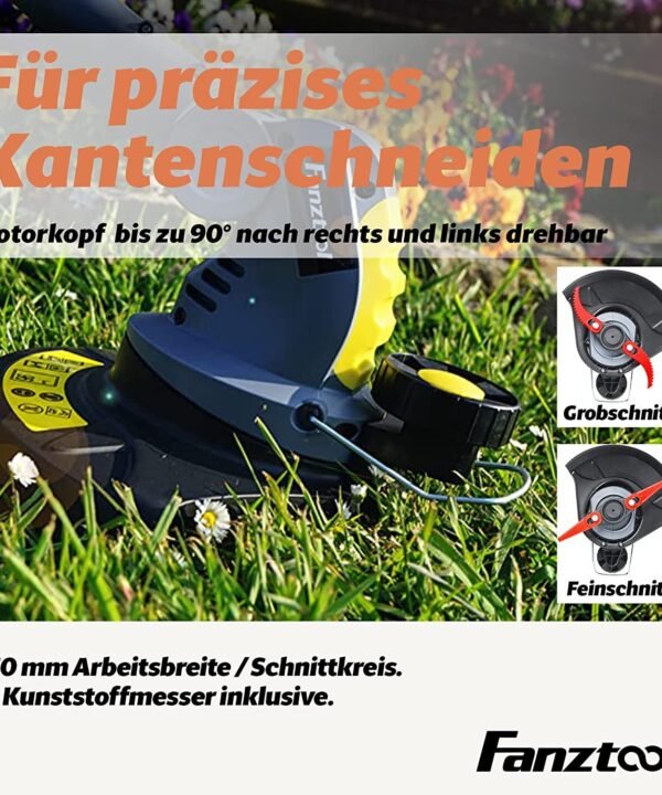 Fanztool Akku-Motorhacke FANZTOOL 20V Motorhacke Mini-Bodenhacke Bodenfräse Gartenhacke, Kombi-Set, Akku Gartenfräse, Akku Motorfräse - Image 6