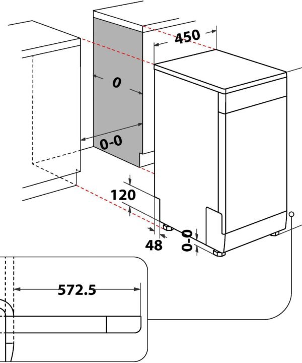 BAUKNECHT Standgeschirrspüler BK6FB10BS7A0X, 10 Maßgedecke, ActiveDry - Image 17
