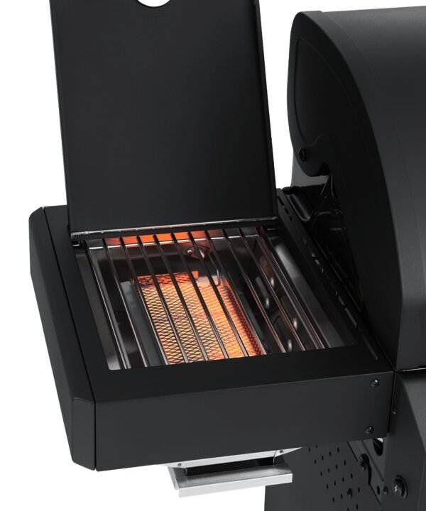 BURNHARD Gasgrill Fred Jr., 2-Brenner, 900 Grad Infrarot-Keramikbrenner, Series 3, 10,5 kW, Gusseisenrost - Black Series, Pulverbeschichteter Stahl - Image 7