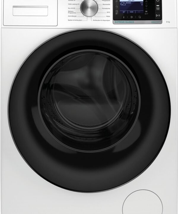 BAUKNECHT Waschmaschine B6R 88E SILENCE DE, 8 kg, 1400 U/min, Dampfprogramm, besonders leise, Vollwasserschutz - Image 10