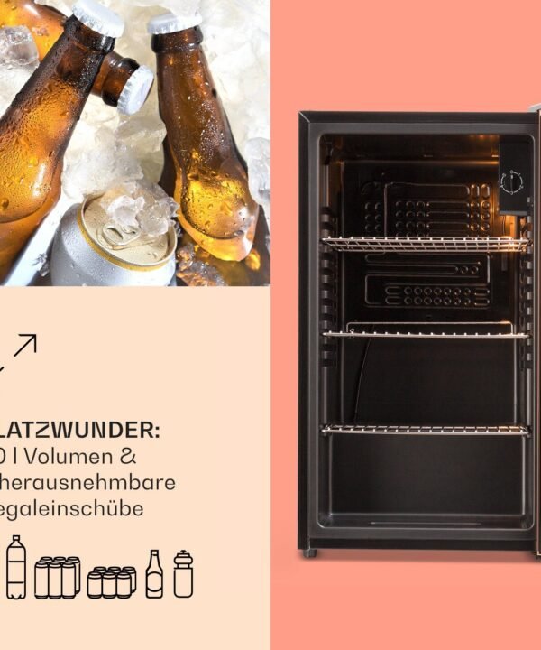 Klarstein Getränkekühlschrank HEA-Beersafe-XXL-c 10041893, 83 cm hoch, 47.5 cm breit, Bierkühlschrank Getränkekühlschrank Flaschenkühlschrank mit Glastür - Image 9
