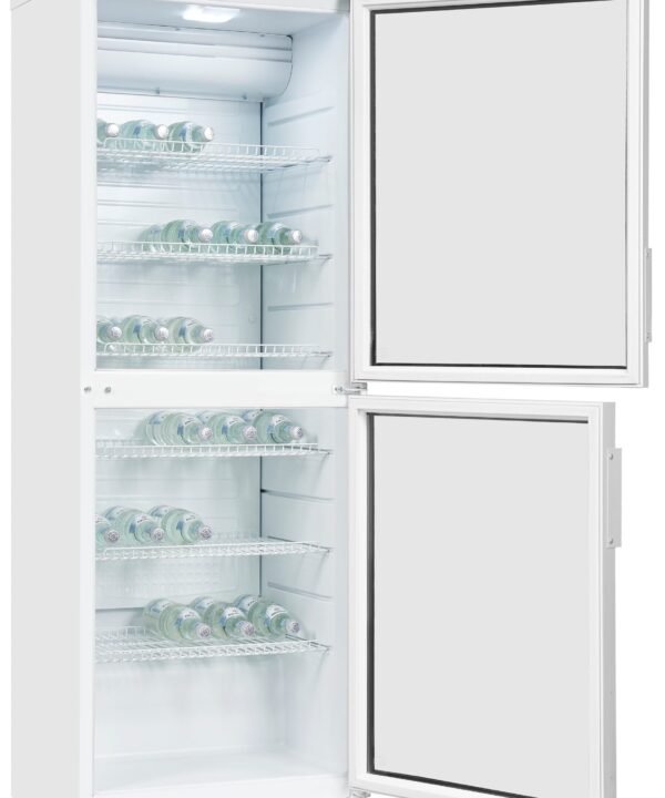 exquisit Getränkekühlschrank GKS350-2-GT-280D weiss, 173 cm hoch, 60 cm breit, 320 L Volumen, Getränkekühlschrank mit Glastür, LED - Image 3