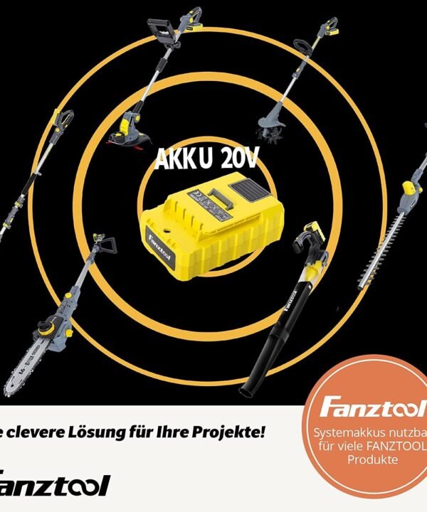 Fanztool Akku-Motorhacke FANZTOOL 20V Motorhacke Mini-Bodenhacke Bodenfräse Gartenhacke, Kombi-Set, Akku Gartenfräse, Akku Motorfräse - Image 7