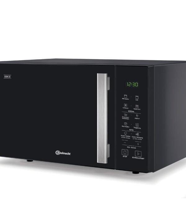 BAUKNECHT Mikrowelle, Mikrowelle 900 Watt, Quarz-Grill 1050 Watt, Schmelzfunktion für Käse, Schokolade oder Butter, Schnellstart-Funktion (Rapid-Start), Warmhaltestufe, Funktion Teig gehen lassen, 25,00 l, LED Display, 7 Leistungsstufen, 10 vorprogra - Image 5