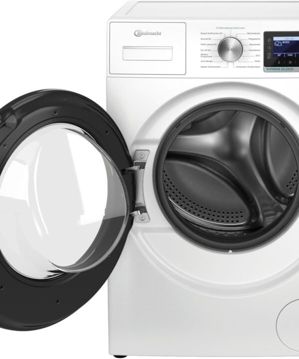BAUKNECHT Waschmaschine B6R 88E SILENCE DE, 8 kg, 1400 U/min, Dampfprogramm, besonders leise, Vollwasserschutz - Image 9