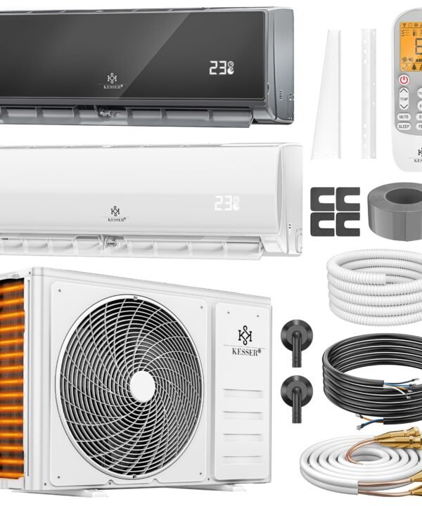KESSER Split-Klimagerät Klimaanlage Set Split - mit WiFi/App Funktion Klimagerät 9000 BTU/h, Kühlen A++/ Heizen A+ - 2.600 Watt Kältemittel R32 - Image 9