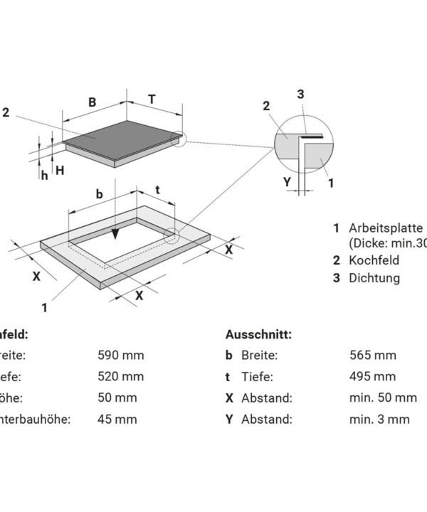 KKT KOLBE Backofen-Set Backofen und Kochfeld SET8317HCCH59AL, mit Teleskopauszug, Herdset / WiFi Smart App / Einbaubackofen/ Kochmulde - Image 10