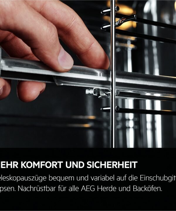AEG Backofen-Set HH24BSPIL, mit 1-fach-Teleskopauszug, Pyrolyse-Selbstreinigung, WiFi, AirFry-Funktion, Kerntemperatursensor, Touch, Made in Germany - Image 16