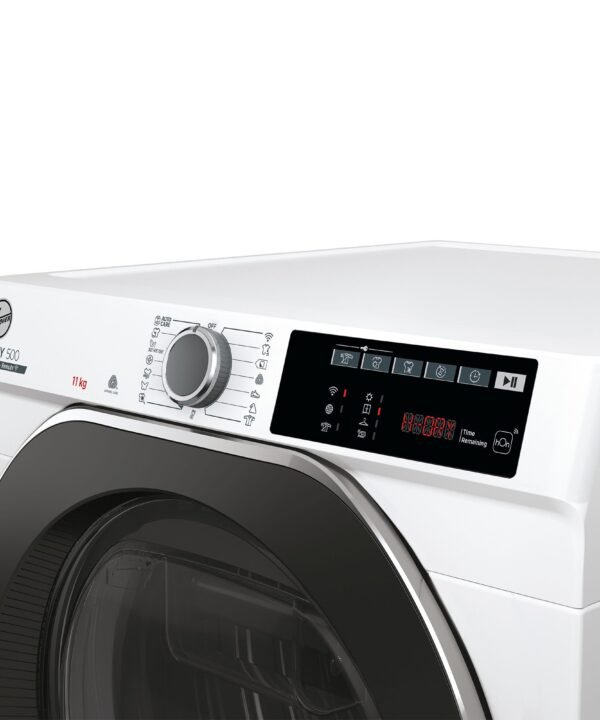 Hoover Wärmepumpentrockner H-DRY500 NDEH11A2TCBEXS-S, 11 kg, AquaVision-System, Wolle-Programm, Wärmepumpen-Technologie, 5D-Display - Image 3