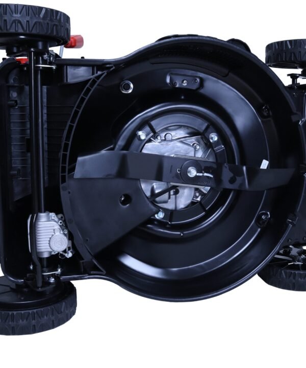 Stahlmann Benzinrasenmäher Rasenmäher Benzin mit Antrieb BR460 – 5,4PS (4,0kW) 170ccm mit Antrieb, 46 cm Schnittbreite, 46cm Schnittbreite, Mulchen, EasyClean, Große Räder, 60L Korb - Image 12