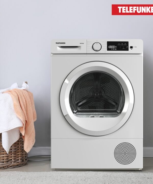 Telefunken Wärmepumpentrockner TWP7EW, 7 kg, 7kg Trockner mit Knitterschutz, Wäschetrockner mit 15 Programmen, weiß - Image 6