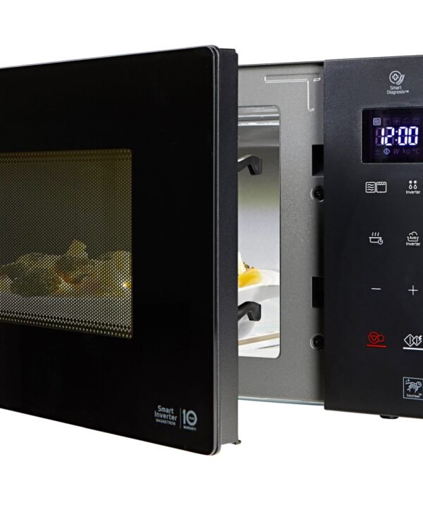 LG Mikrowelle MH 6535 GIS, Grill, 25 l, Smart Inverter Technologie, echte Glasfront, Mikrowellenherd