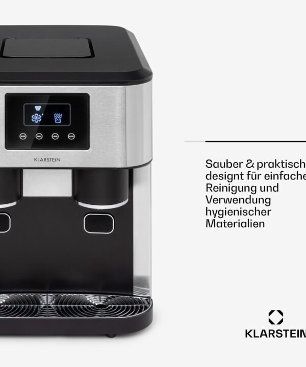 Klarstein Eiswürfelmaschine Eiszeit Crush, Eiswürfelmaschine mit Crushed Ice Eiswürfelbereiter Ice Cube Maker - Image 6
