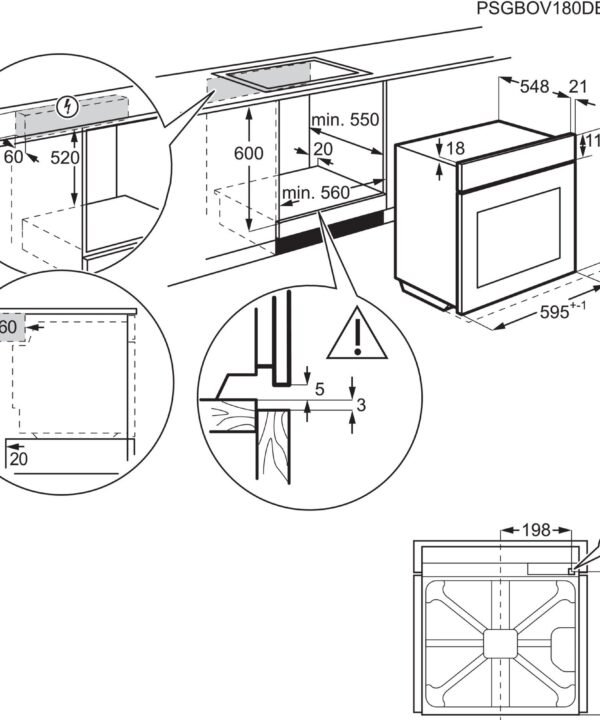 AEG Backofen-Set HH24BSISML, mit 1-fach-Teleskopauszug, Aqua Clean, SaphirMatt®-Induktionskochfeld-Kratzresistente Oberfläche, Pizzastufe - Image 36