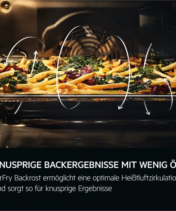 AEG Backofen-Set HH24BSPIL, mit 1-fach-Teleskopauszug, Pyrolyse-Selbstreinigung, WiFi, AirFry-Funktion, Kerntemperatursensor, Touch, Made in Germany - Image 9