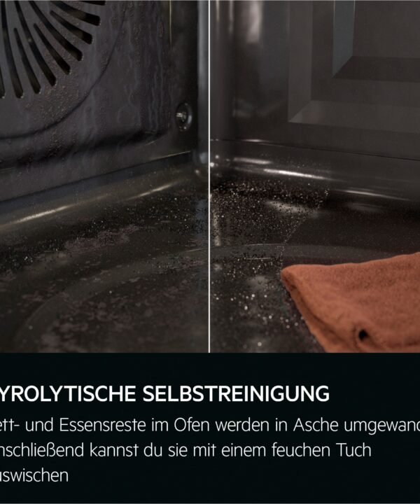 AEG Backofen-Set HH24BSPIL, mit 1-fach-Teleskopauszug, Pyrolyse-Selbstreinigung, WiFi, AirFry-Funktion, Kerntemperatursensor, Touch, Made in Germany - Image 11