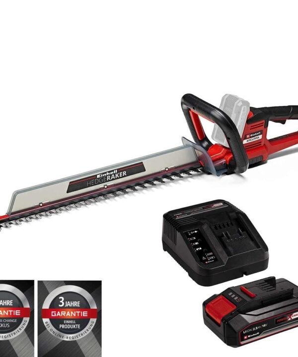 Einhell Akku-Heckenschere ARCURRA 18/55 mit Akku 2.5 Ah & Ladegerät 18V Power x-Change, Akku Strauchschere - Image 3
