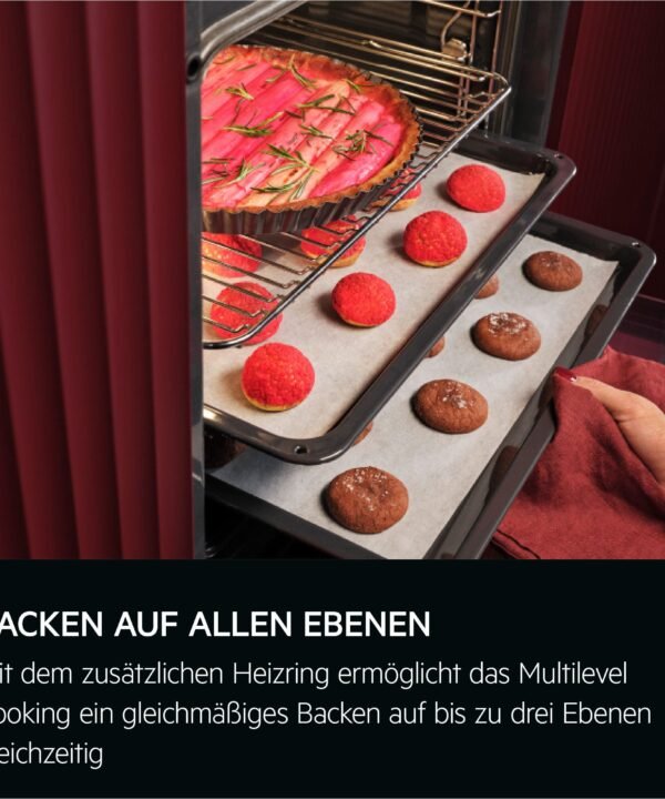 AEG Backofen-Set HH24BSPIL, mit 1-fach-Teleskopauszug, Pyrolyse-Selbstreinigung, WiFi, AirFry-Funktion, Kerntemperatursensor, Touch, Made in Germany - Image 15