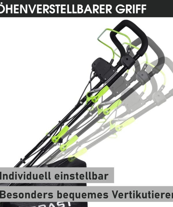 BRAST Elektro-Vertikutierer / Lüfter 2000 Watt Kombi Gerät, 40,00 cm Arbeitsbreite, (2in1-Funktion, 1 Vertikutier- und 1 Lüfter-Walze), Moosentferner - Image 9