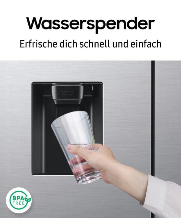 Samsung French Door RF50C530ES9, 177,6 cm hoch, 81,7 cm breit, Wasserspender mit Wassertank, Auto Ice Maker per Festwasseranschluss - Image 12