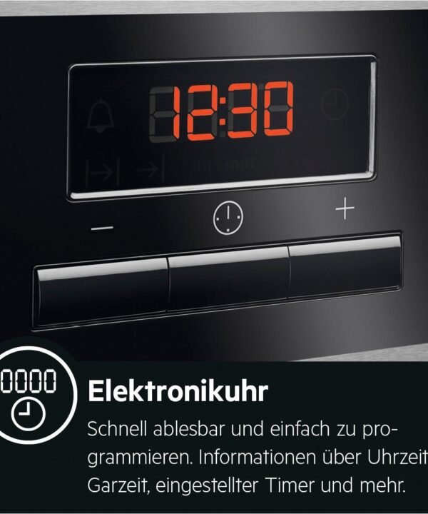 AEG Backofen-Set TEAMHHB, mit Teleskopauszug nachrüstbar, Wasserdampfreinigung des Backofens, Grill, Keramikkochfeld mit Touch - Image 8