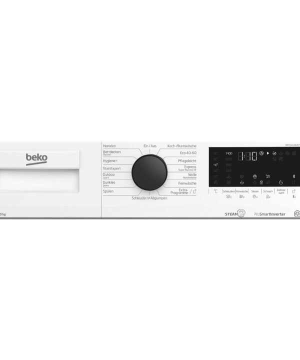 BEKO Waschmaschine WMC101464ST1, 10 kg, 1400 U/min, AddXtra, Dampffunktion, Bluetooth HomeWiz, 15+6 Programme - Image 7