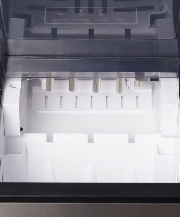 HOMCOM Eiswürfelmaschine Eiswürfelbereiter, 5 kg/24h 1,6 L, Ice Maker mit 2,1 L Wassertank, BxLxH: 37,5x25,2x31,2 cm, Schwarz - Image 9