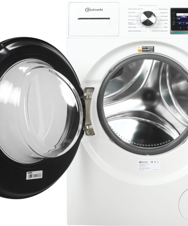 BAUKNECHT Waschmaschine B6R 88E SILENCE DE, 8 kg, 1400 U/min, Dampfprogramm, besonders leise, Vollwasserschutz - Image 2