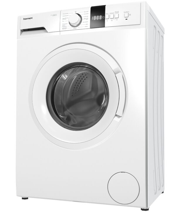 homeX Waschmaschine WF612C-W, 6 kg, 1200 U/min, Frontlader, Inverter Motor, Schontrommel, Leise & Effizient, 6kg, weiß - Image 10